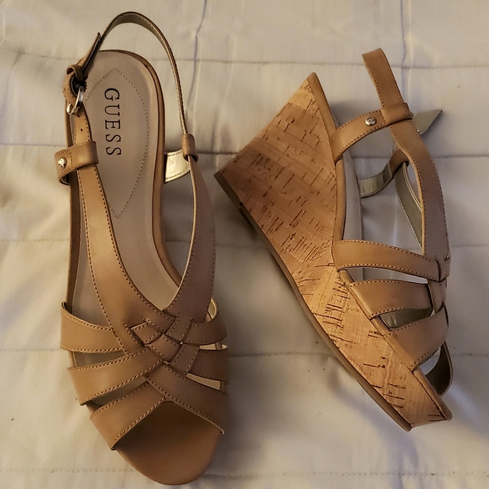 Guess Wedge Sandals size 10